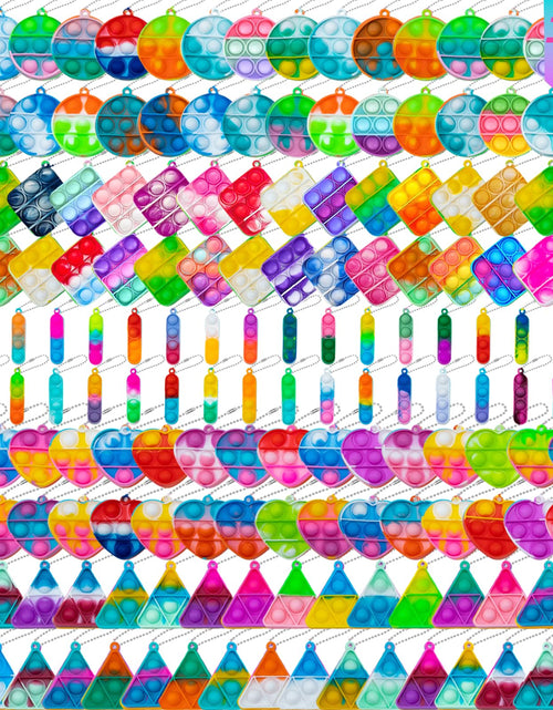Charger l'image dans la visionneuse de galerie, Pop Fidget Porte-clés Mini Jouets Fidget en Vrac Lot de 180 Pièces Cadeaux de Fête pour Enfants 3-5 4-8 Ans Garçons Filles Push Pops en Vrac Remplisseurs de Chaussettes Pinata Anniversaire Carnaval Trésor Prix en Classe Tout-petits
