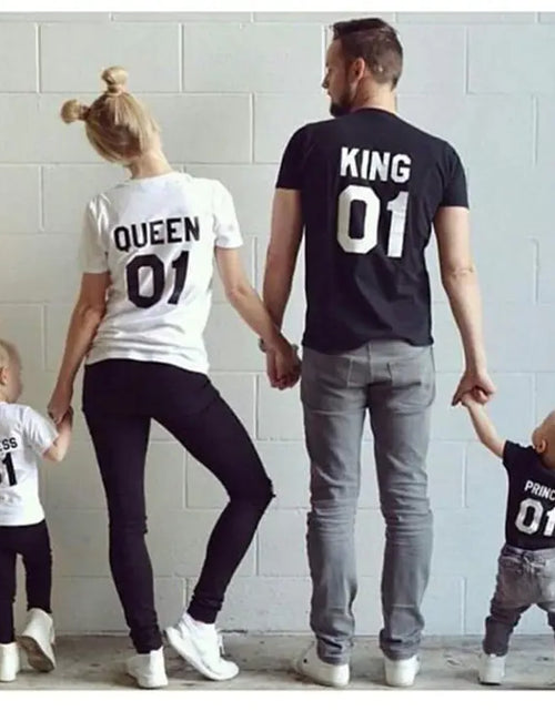 Load image into Gallery viewer, King and Queen Couple Short Sleeve T-Shirts
