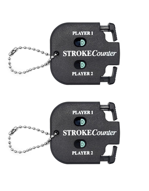 Load image into Gallery viewer, Medsuo 2pcs Golf Score Indicator 2 Player Stroke Counter Clicker Portable Golf Handy Count Shot for Different Kinds of Competitions and Games
