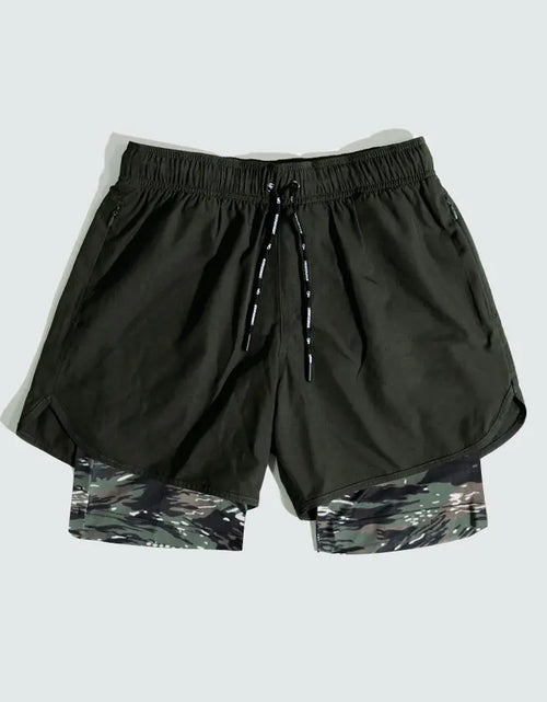 Load image into Gallery viewer, Double Layer Gym Pants with Loose Zip Pockets
