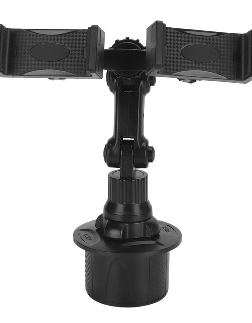 Cargar imagen en el visor de la galería, Jectse Soporte para teléfono con soporte doble para portavasos de automóvil, soporte para teléfono de coche giratorio 360° ajustable para portavasos, para coches, camiones, SUV
