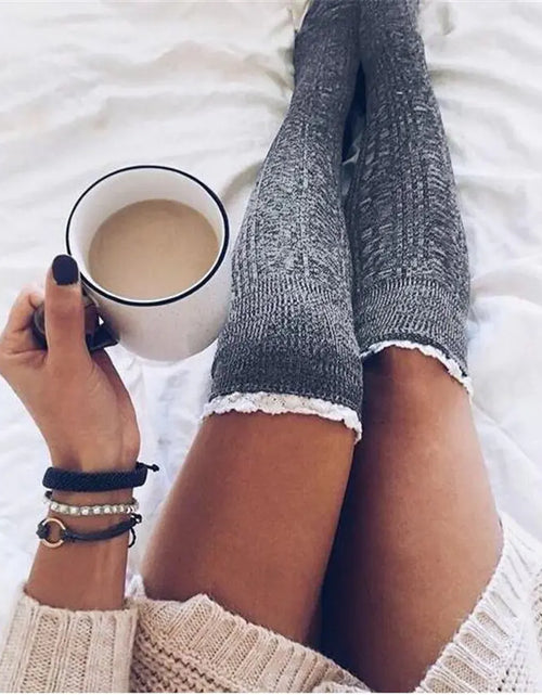 Load image into Gallery viewer, Knit Socks - Mid Calf Length Knitted Socks
