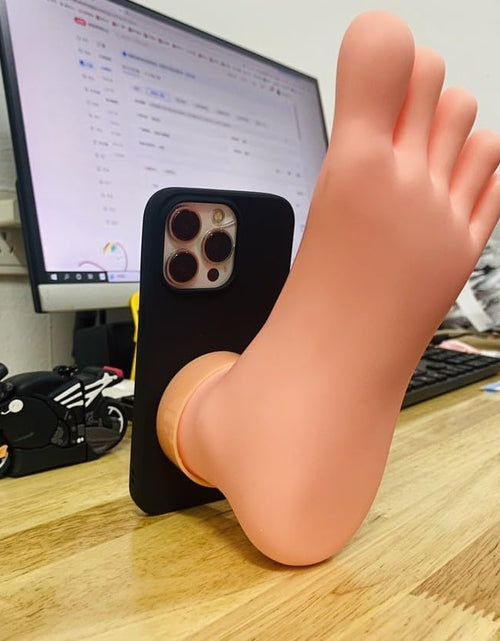 Load image into Gallery viewer, TRADAY 3D Foot Shape Phone Case for iPhone 13 Mini Funny Soft Silicone Ugly Phone Case Multicolor
