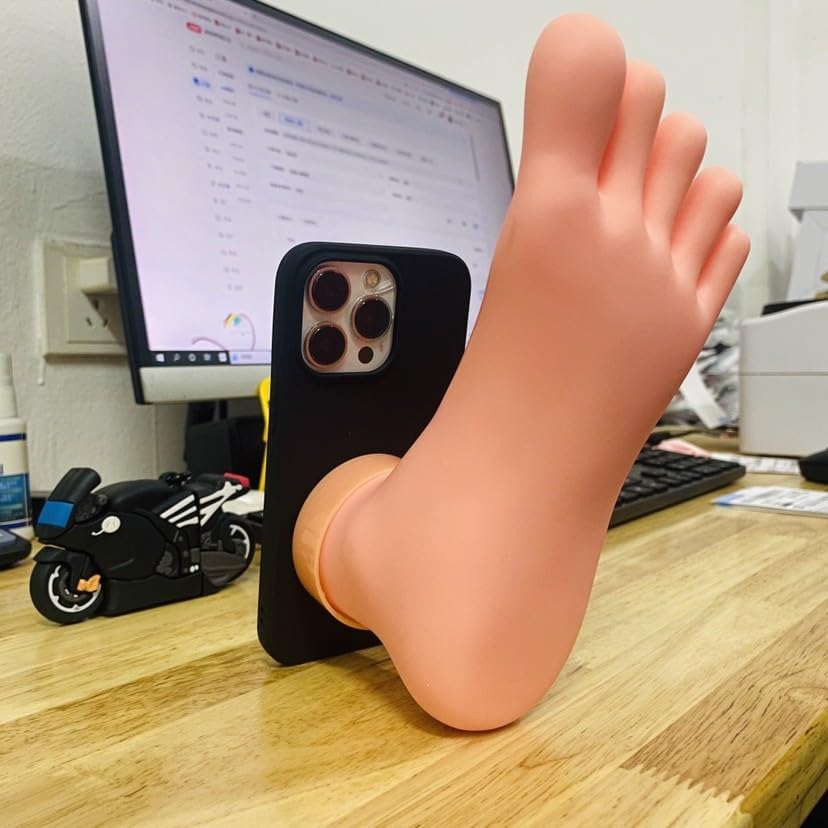 TRADAY 3D Foot Shape Phone Case for iPhone 13 Mini Funny Soft Silicone Ugly Phone Case Multicolor