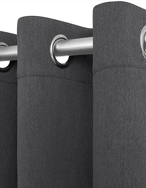 Load image into Gallery viewer, Blackout Curtains for Bedroom Pack of 2 Window Panels 52x63 inch Grey Color

