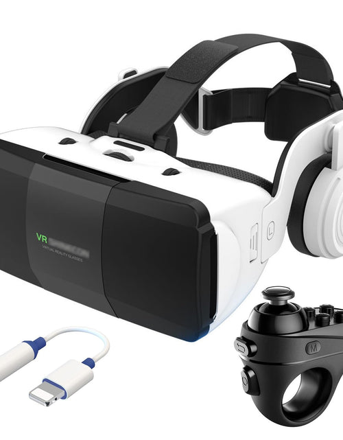 Load image into Gallery viewer, VR Headset for Phone 4.7-7.8 Inch iOS and Android 3D Virtual Reality Glasses with Controller and Headphones Vr Glasses for Kids and Adult Play Vr Games &amp; 3D Movies for Men/Kids (
