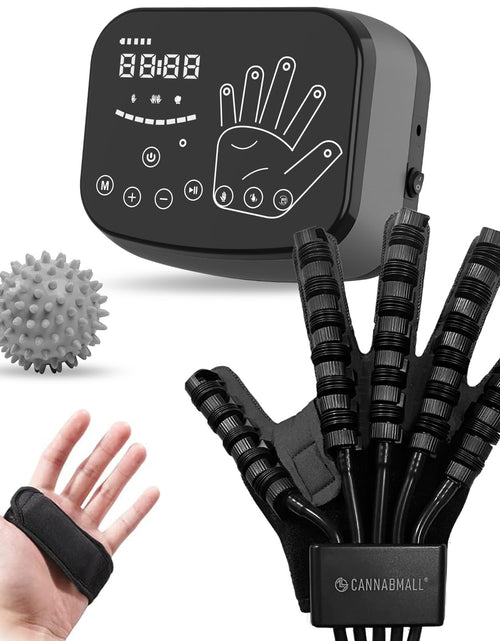 Load image into Gallery viewer, CANNABMALL Rehabilitation Robot GloveUpgrade Hemiplegia Hand Stroke Recovery EquipmentAdjustable StrengthRechargeable Finger Rehab Training Device for Hemiplegia Arthritis Dysfunction Recovery-RS
