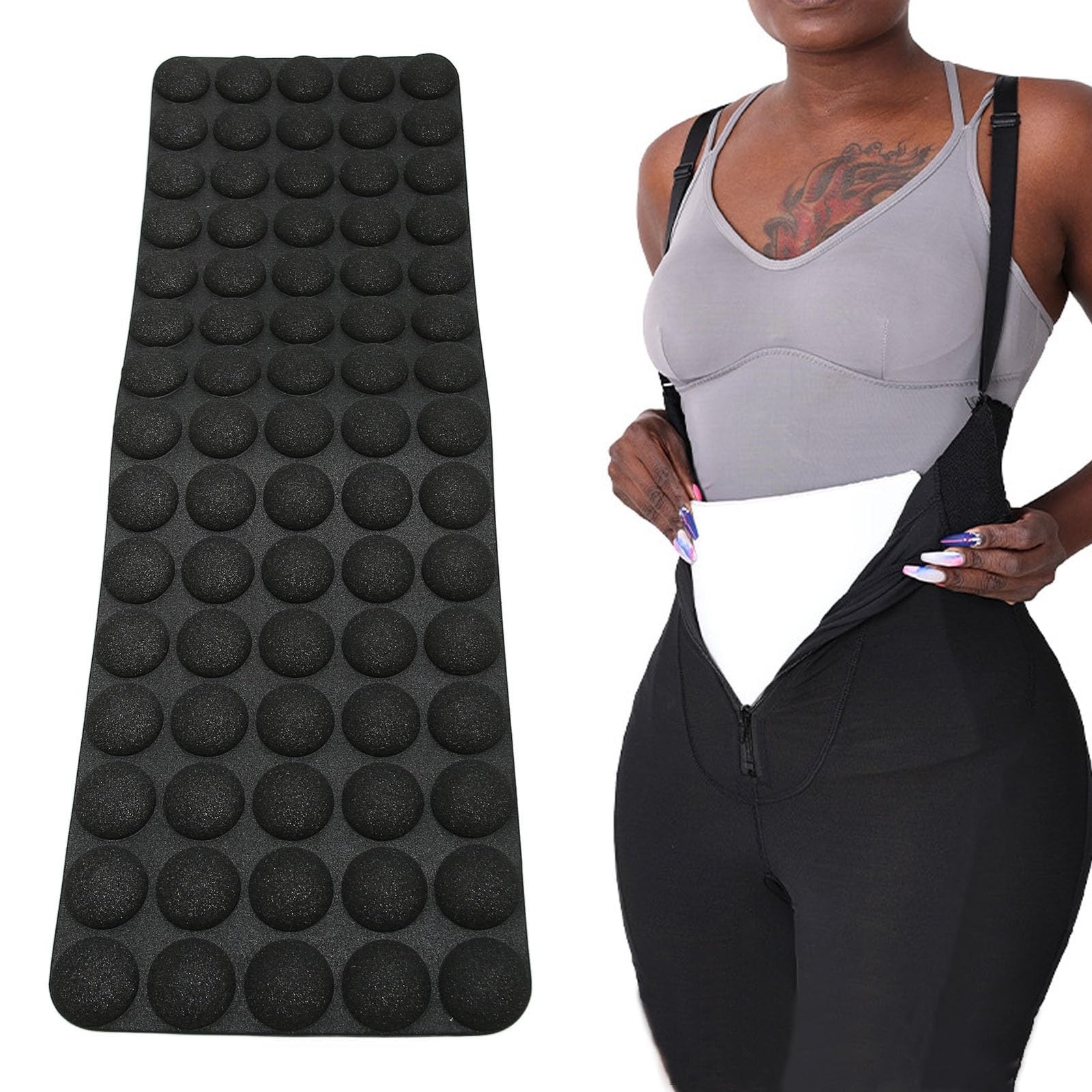 Foam Compression Board for Liposuction and Abdominal Surgery Recovery Soft and Flexible Design Suits Arms Abdomen Thighs (Black)