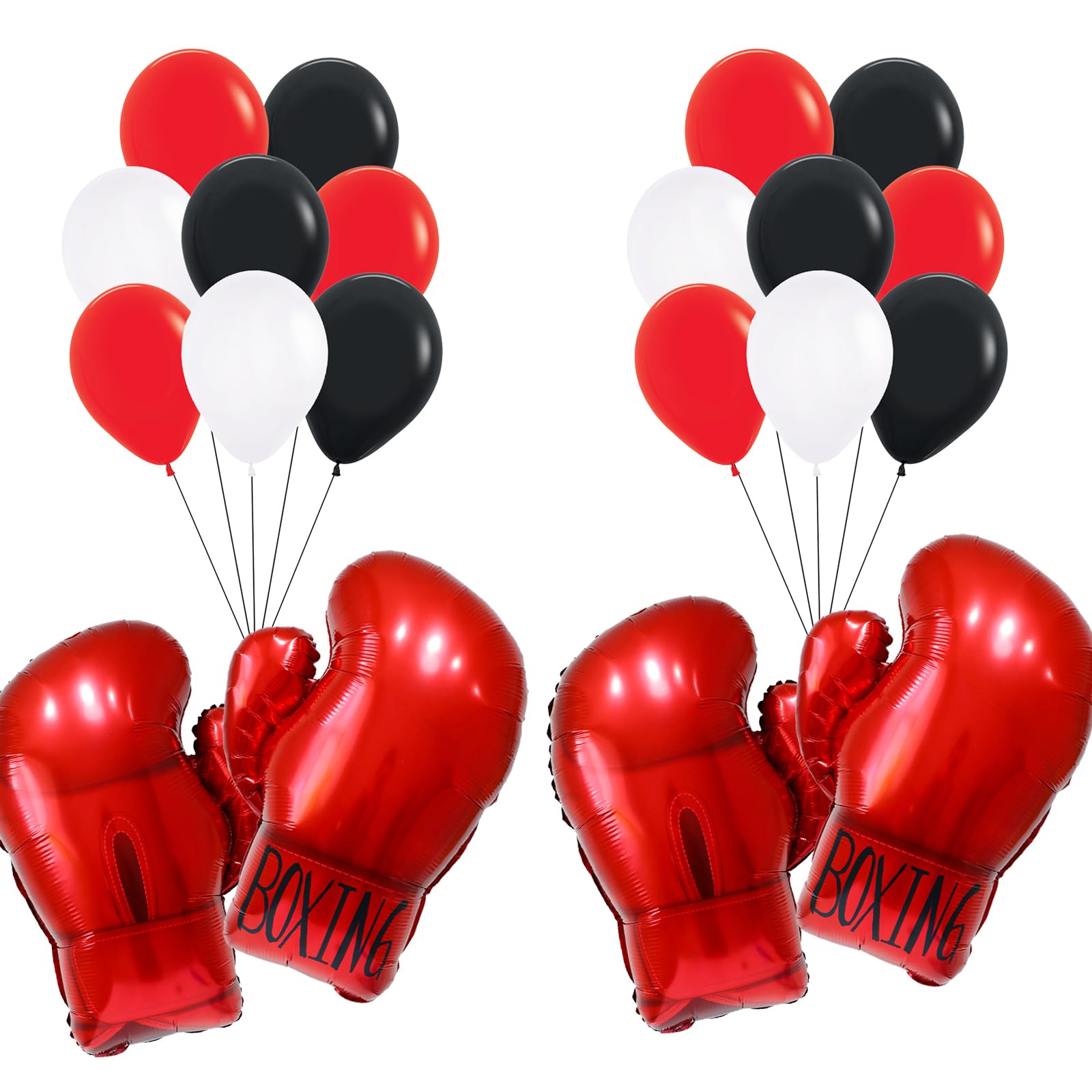Globos de boxeo globos para decoraciones de fiesta de boxeo, suministros para fiesta de cumpleaños de lucha libre, globos para decoración de fiesta de boxeo para jóvenes/globos para fiesta de noche de pelea