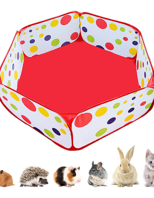 Load image into Gallery viewer, Portable Small Animals Playpen Outdoor/Indoor Pop Open Pet Exercise Fence Guinea Pig Accessories Metal Wire Yard Fence C&amp;C Cage Tent for Rabbits Hamster Chinchillas and Hedgehogs

