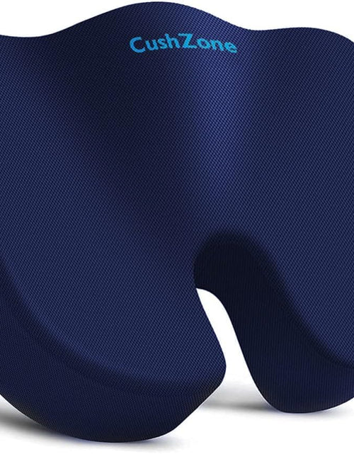 Load image into Gallery viewer, XXLSeat Cushion Office Car Seat Cushion Memory Foam Cushion for Office Chair Car Seat Airplane Bleacher Non-Slip Chair Pad Butt Pillow for Desk Wheelchair Car (Blue)
