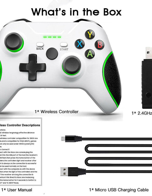 Cargar imagen en el visor de la galería, Wireless Controller For Microsoft Xbox One / S / X / E / Windows 7 8 10 PC 2.4G
