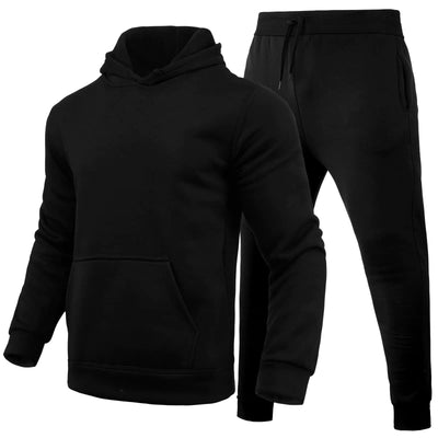 Yuji Itadori Mens Tracksuit 2 Piece Hooded Sweatsuits Casual Pants Running Jogging Sport Suit Sets（Black 3XL
