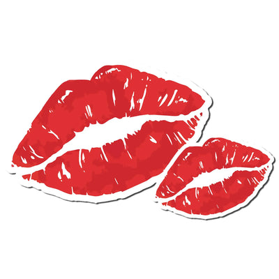 2 pegatinas de vinilo de labios, accesorios geniales para coche para mujeres, niñas, decoraciones sexys, cosas para automoción exterior, regalos bonitos y divertidos para parachoques.