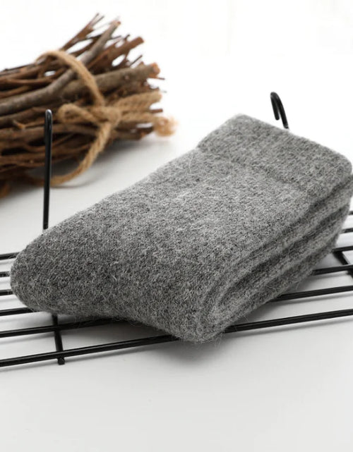Cargar imagen en el visor de la galería, Calcetines de lana, calcetines de pelo de conejo, calcetines de cachemira polar
