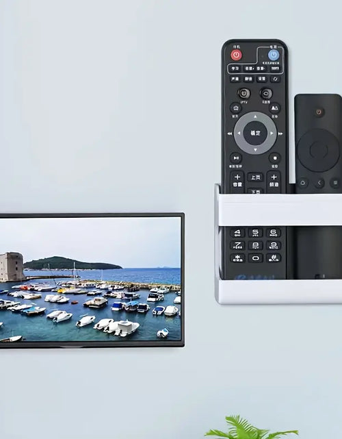 Cargar imagen en el visor de la galería, Soporte de teléfono para pared, caja organizadora autoadhesiva
