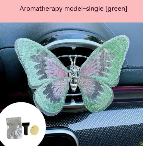 Load image into Gallery viewer, Moving Embroidery Butterfly Car Accessories

