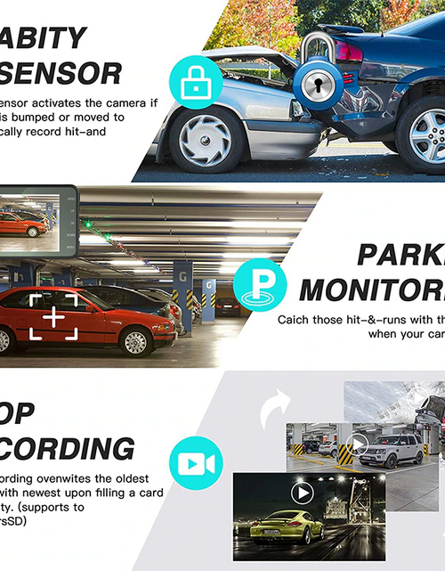 Load image into Gallery viewer, HD 1080P Car Dual Lens Dash Cam 4" DVR Recorder Front &amp; Rear Camera Night Vision
