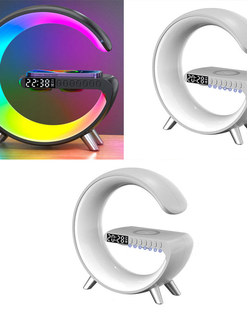 Charger l'image dans la visionneuse de galerie, New Intelligent G Shaped LED Lamp Bluetooth Speake Wireless Charger Atmosphere Lamp App Control For Bedroom Home Decor
