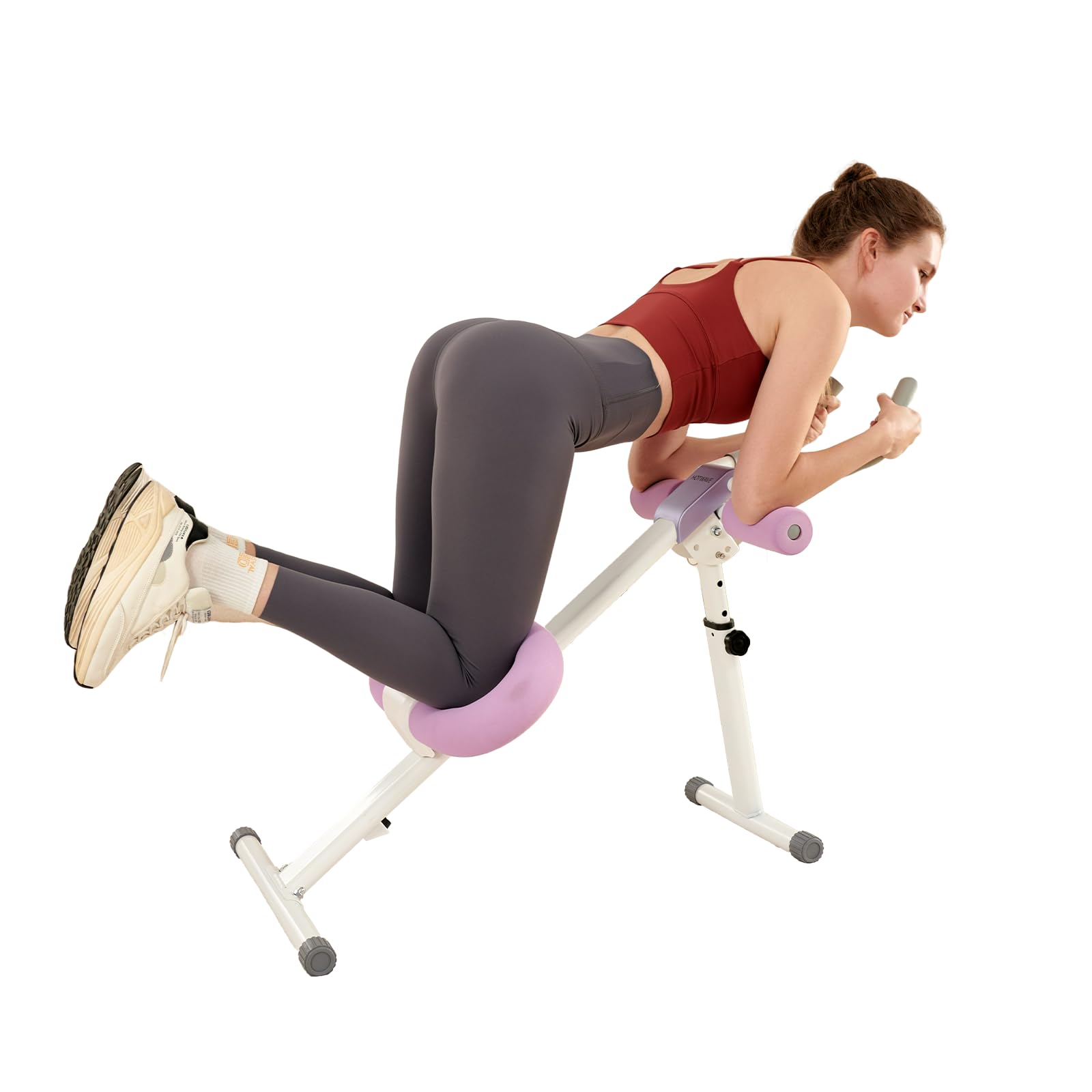 Rodillo abdominal HOTWAVEEntrenador abdominal ajustable para abdominalesEquipo de entrenamiento para abdominalesMáquina de fitness en casa con LED