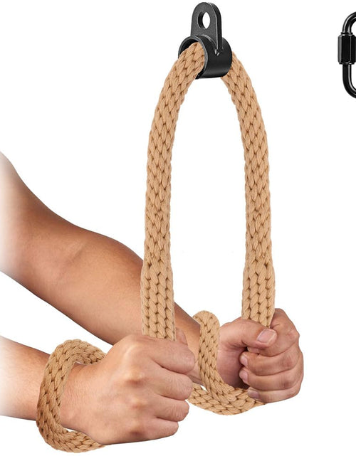 Charger l'image dans la visionneuse de galerie, Kipika Corde triceps 101,6 cm – Corde de traction en nylon robuste avec fixation pivotante pour machine à câbles, machine à boucler, machine AB – Accessoires de machine à câbles pour gym à domicile
