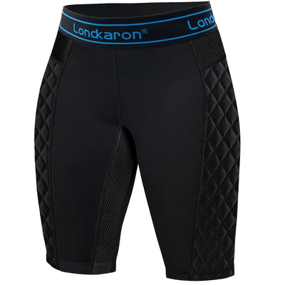 Londkaron Womens Padded Softball Sliding Shorts Elite Compression Slider Shorts (Black Medium)