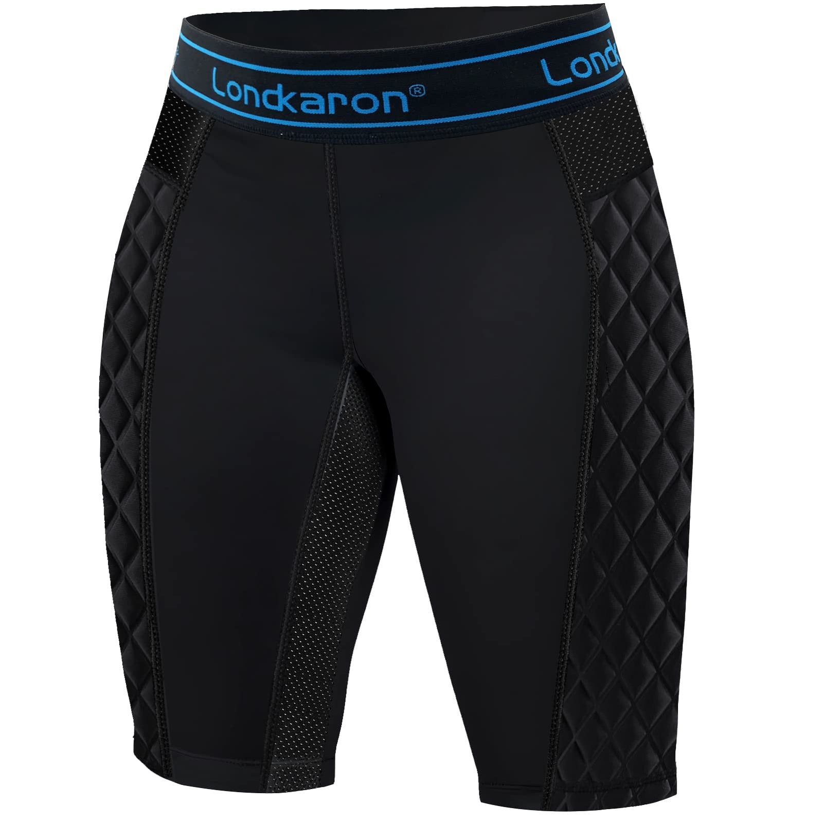 Londkaron Womens Padded Softball Sliding Shorts Elite Compression Slider Shorts (Black Medium)