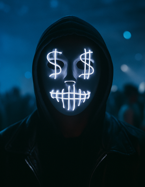 Load image into Gallery viewer, Dollar Sign Party Mask
