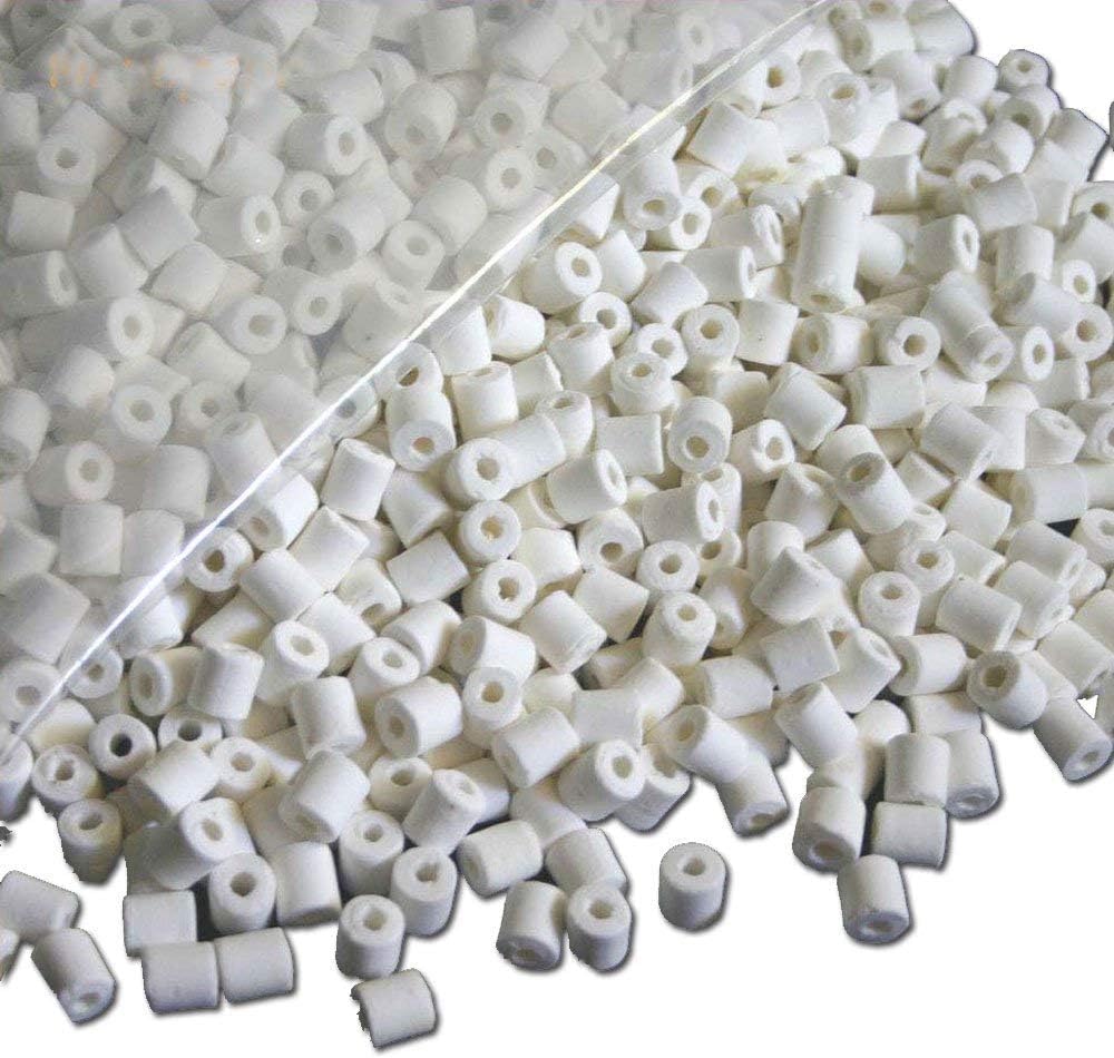 AQUACITY Premier Anneaux Biocéramiques en Vrac pour Filtration d'Aquarium, Bassin à Poissons Koï, Filtre de Récif (2,27 kg)