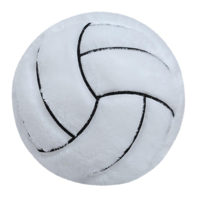 CHORONMO Volleyball Pillow Fluffy Volleyball Plush Pillow Volleyball Throw Pillow Soft Toy Durable Round Volleyball Shaped Pillow Sport Toys Gift for Kids Room Decor
