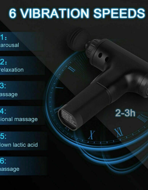 Load image into Gallery viewer, Massage Gun Percussion Massager Deep Tissue Muscle Vibrating Relaxing + 4 Heads
