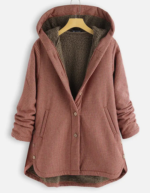 Charger l'image dans la visionneuse de galerie, Veste à capuche unie et veste à carreaux
