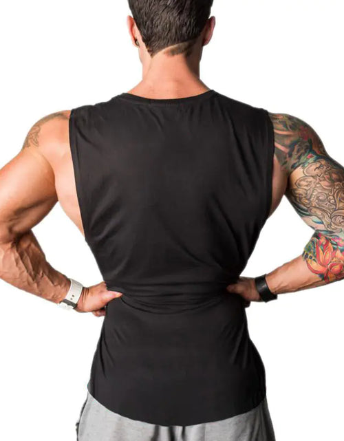 Load image into Gallery viewer, Men&#39;s Summer Cotton Sleeveless Gym Tank Top
