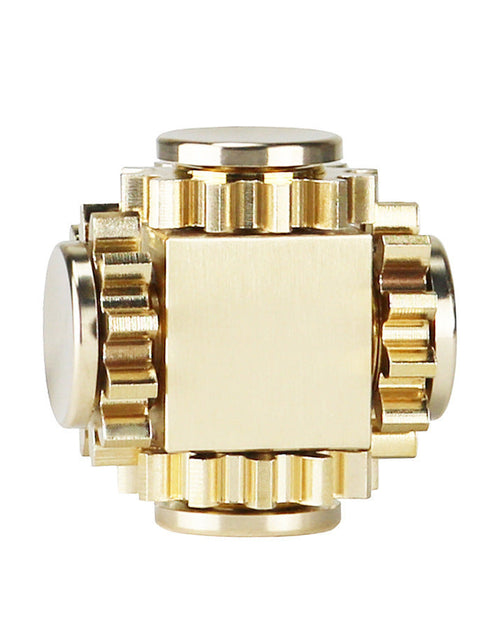 Cargar imagen en el visor de la galería, Brass Cube Gears Spinner
