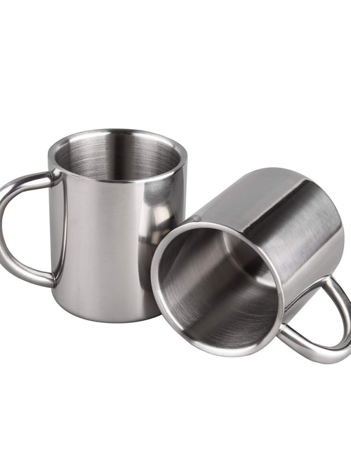 Load image into Gallery viewer, IMEEA Coffee Mugs Unbreakable Double Walled Stainless Steel Mug with Handle 13.5oz/400ml Camping Coffee Mugs Set of 2
