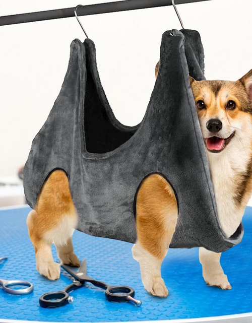 Load image into Gallery viewer, Portable Pet Dog Cat Grooming Hanging Hammock Harness Breathable Groom Helper US
