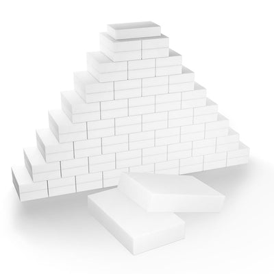 100 Pack Melamine Sponges Multi-Functional Cleaning Sponge Eraser for Household Kitchen Bathroom Bathtub Sink Melamine Sponge Foam Pads in Bulk