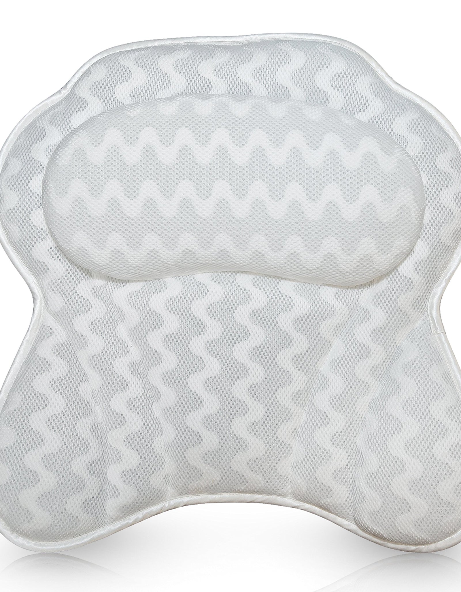 Bath Pillow for Tub Luxury Bathtub Pillow Head and Neck Support Relaxing Spa Cushion Head Rest for Tub Bathtub Accessories for Women and Men with Quick Drying 3D Air Mesh Portable Washable