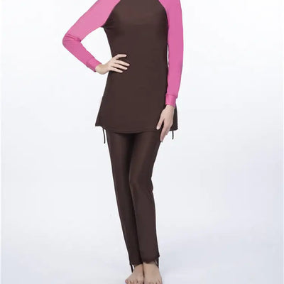 Solid Color Women's Nylon Swimwear