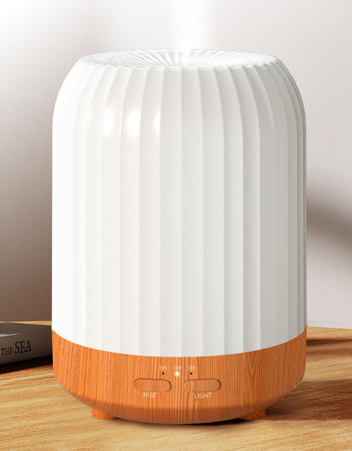 Load image into Gallery viewer, BDXXJ Essential Oil Diffuser for Bedroom Quiet Humidifiers for Home Ultrasonic 250ML Small Aromatherapy Diffuser 7 LED Color Safety Auto-Off Timer for Baby Bedroom Hotel Plant Wood Pattern
