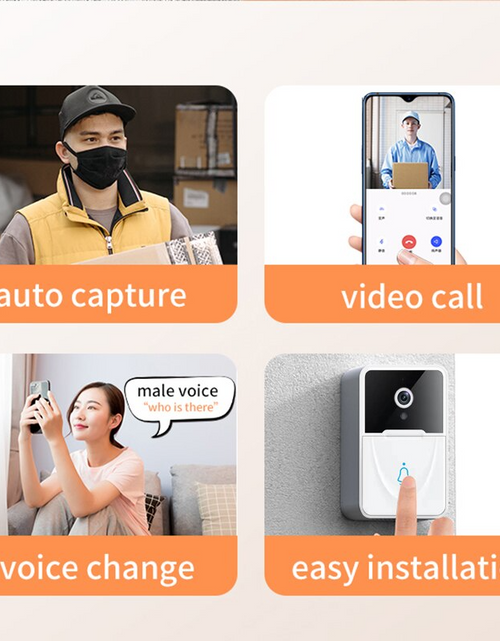 Load image into Gallery viewer, Wireless Security WiFi Smart Doorbell Intercom Video Camera Bell Chime Door Ring
