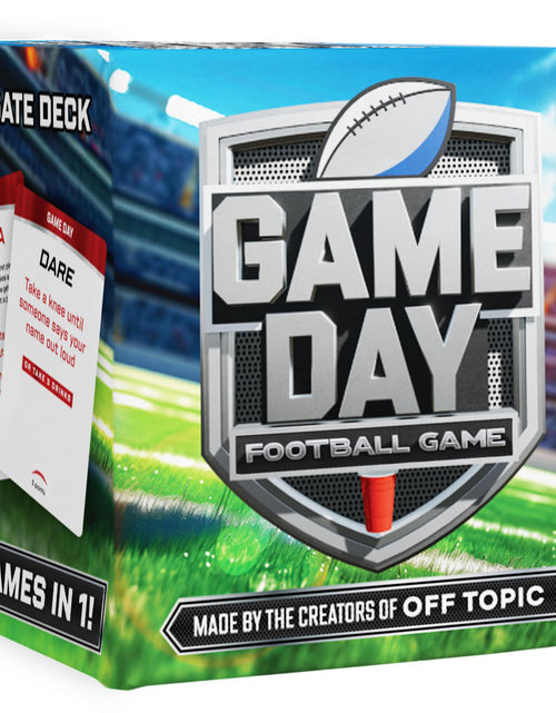 Load image into Gallery viewer, OFF TOPIC Game Day Super Bowl Football Card Game for Adults - Party Game for Football Games - 2-in-1 Adult Game for Game Night
