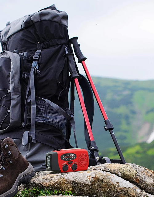 Load image into Gallery viewer, Emergency  Radio Crank Solar Hand Weather 1000mAh Power Bank Charger Flash Light
