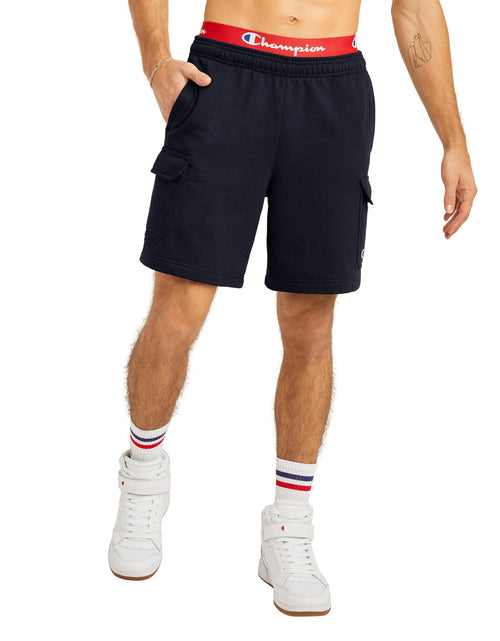 Load image into Gallery viewer, Champion Mens Cargo Shorts Powerblend Shorts for Men Comfortable Cargo Shorts for Men 8"
