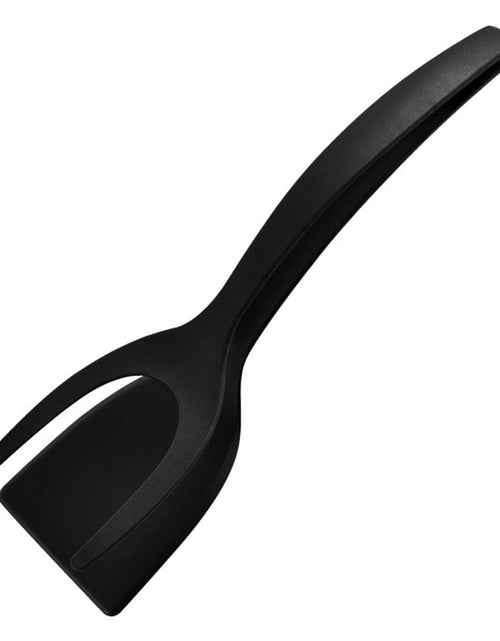 Cargar imagen en el visor de la galería, Pinzas 2 en 1 para sujetar y voltear huevos, pinzas para espátula, pinzas para panqueques, huevo frito, tostadas francesas, tortilla, accesorios de cocina invertidos
