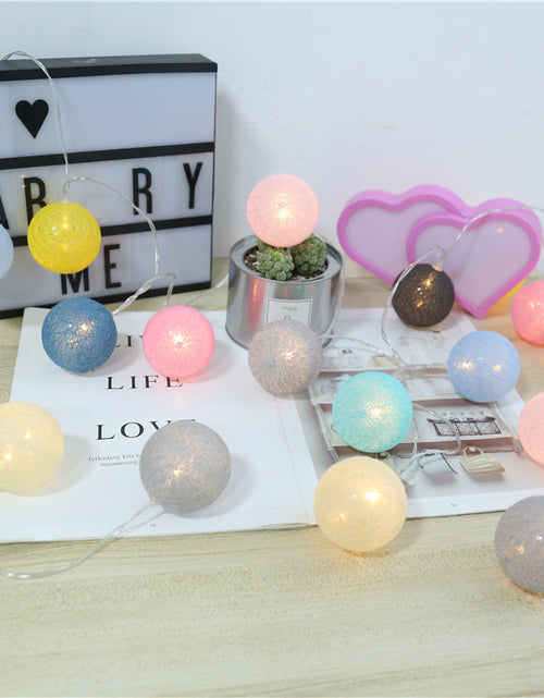 Load image into Gallery viewer, LED Cotton Thread Starry Lanterns
