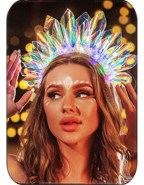 Load image into Gallery viewer, JONKY Light Up Headband LED Crown Hairband Glow Headpiece Party Rave Hair Accessories for Women
