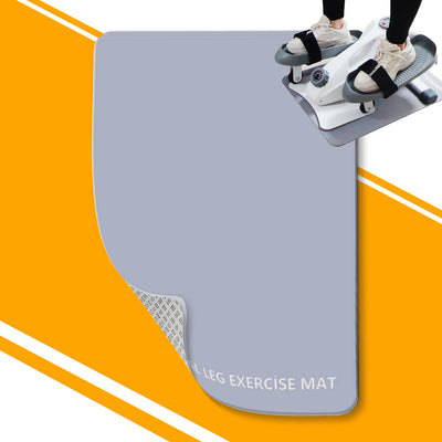 JICOJIN Non-Slip Workout Mat for Under Desk Ellipticals Ellipse Leg Exerciser Machine Mat 3mm Thick Exercise Equipment Mats Improves Machine Stability & Protects The Floor 23.62 x 16.92 Inches