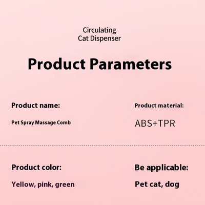 Pet Spray Massage Comb