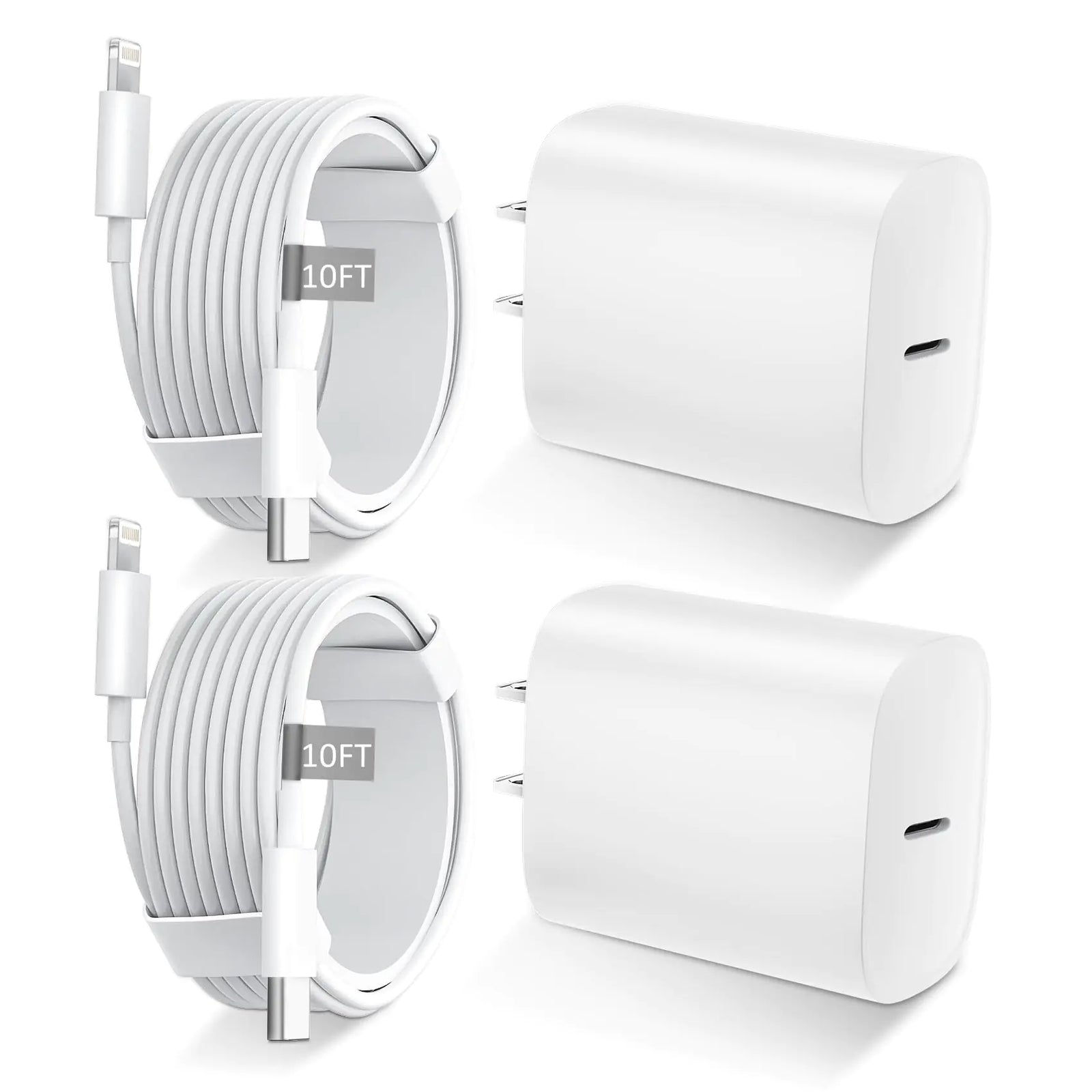 Cargador rápido para iPhone 14 13 12 11, Cable Lightning de carga rápida de 3 metros con bloque de cargador USB C de 20 W para iPhone 14/14 Pro Max/13/13 Pro Max/12/12 Pro Max/11/11Pro/XS/Max/XR/X, iPad